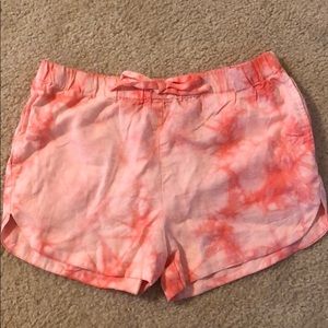 Pink tie-dye Forever 21 shorts